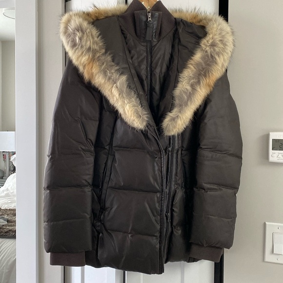 Mackage - chocolate brown down jacket - Picture 1 of 2